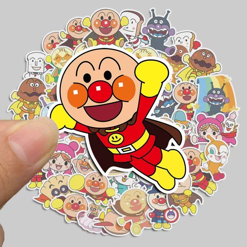 Tablet Accessories For Students - 50pcs cartoon anime image Anpanman sticker