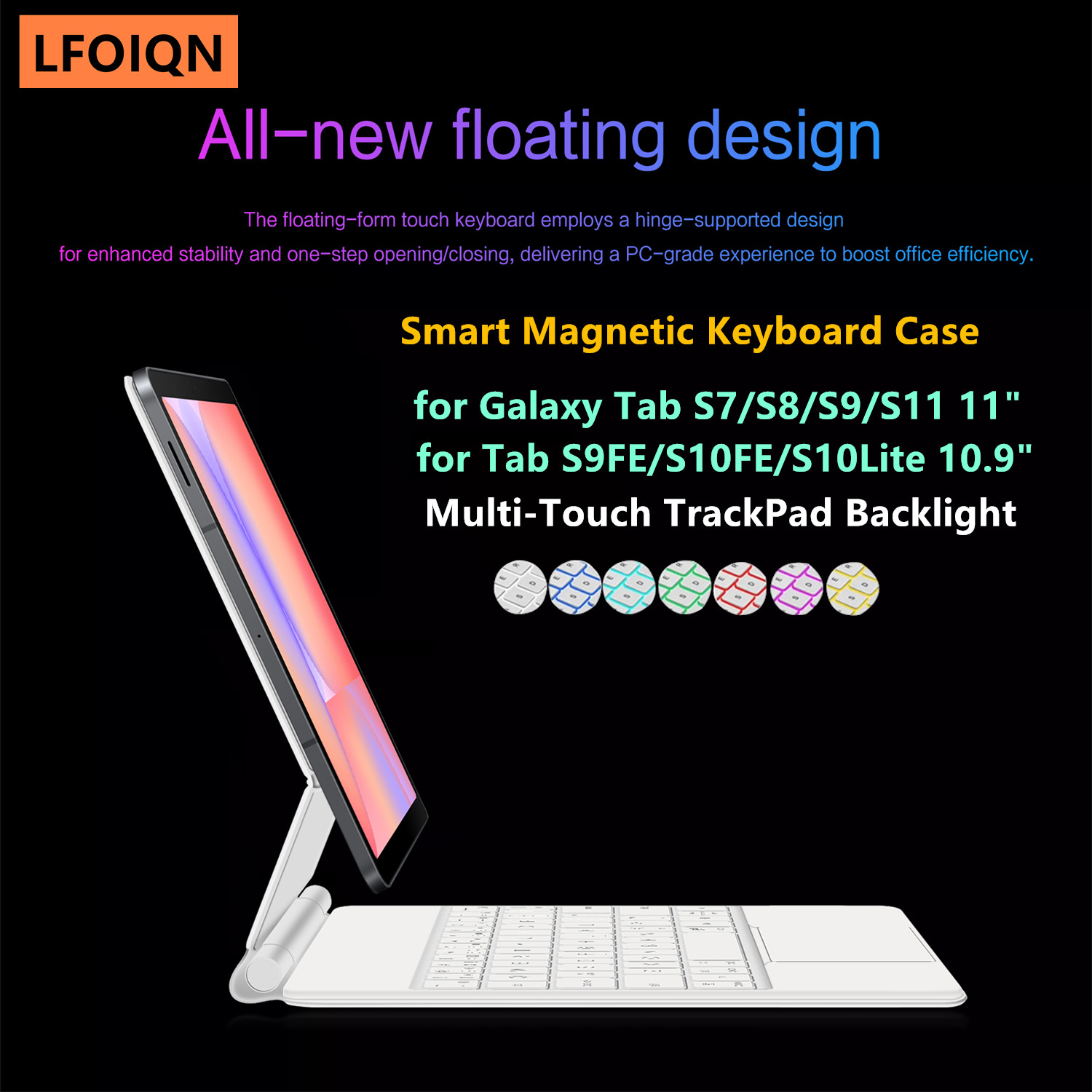Tablet Accessories Samsung - LFOIQN Magic Keyboard for Samsung Galaxy
