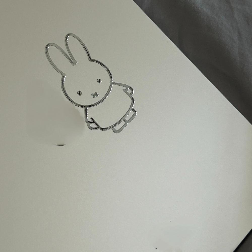 Tablet Accessories For Students - Miffy Rabbit metal stickers high appearance