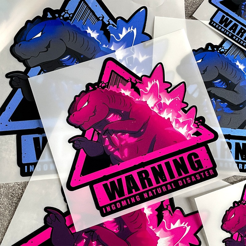 Tablet Computer Accessories - Hot Selling Car Stickers Monsters Godzilla