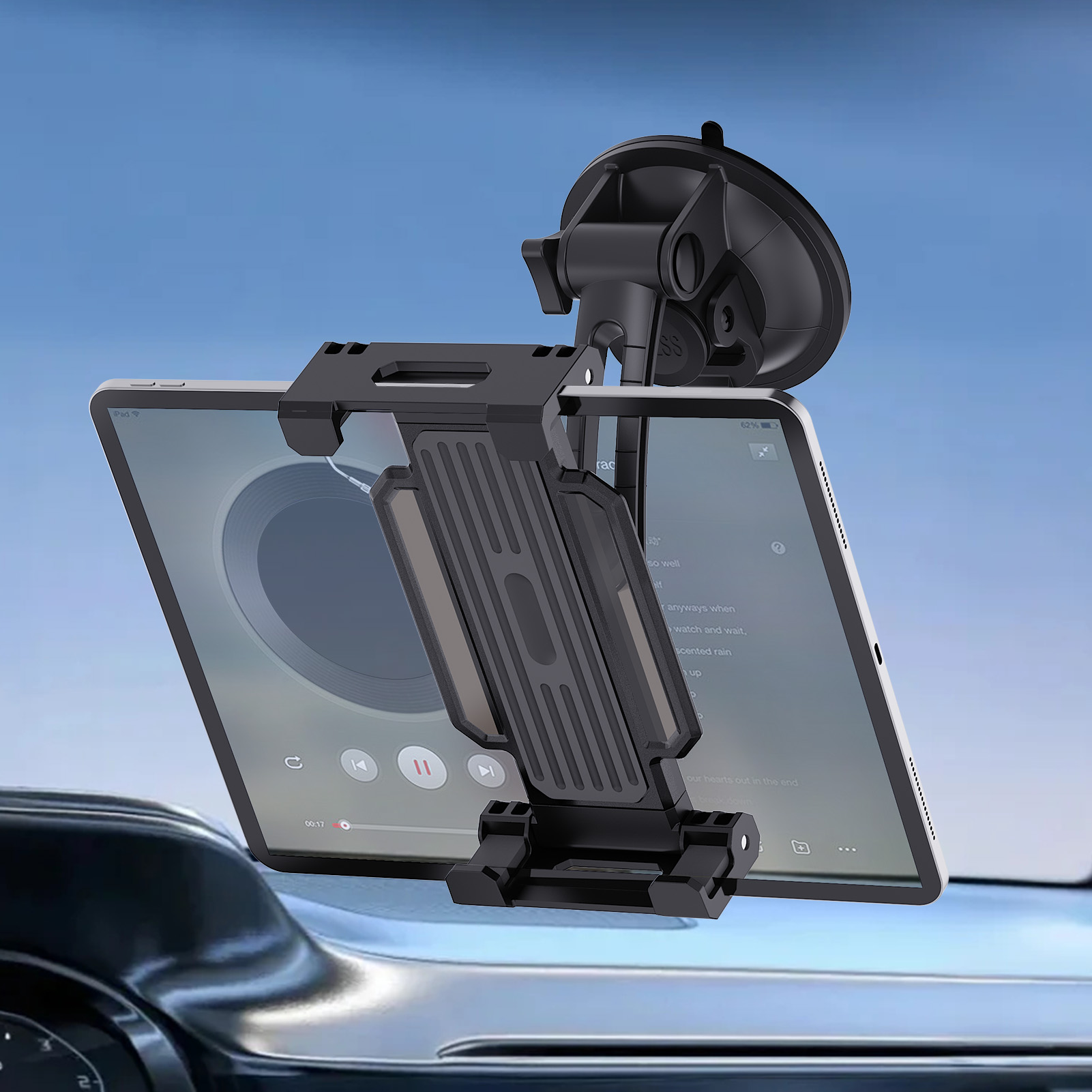 Car Accessories Tablet Holder - Universal Car Dashboard Windshield Mount Tablet