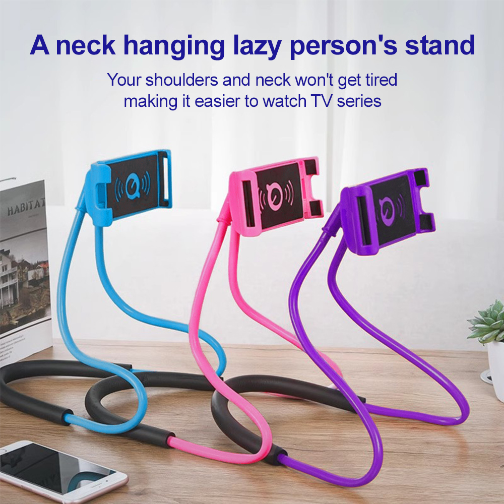 Tablet Accessories Online - Neck Hanging Lazy Phone Stand Flexible