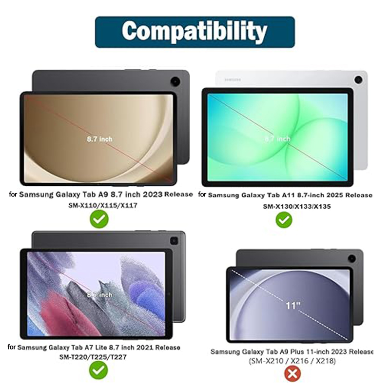 Kids EVA Stand Case for Samsun - Samsung Tablet A9 Accessories recension och pris