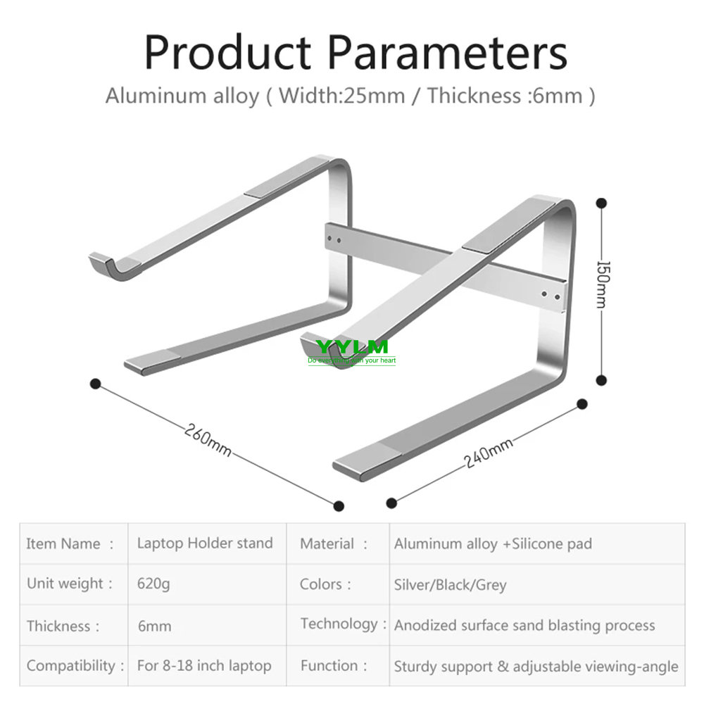 Aluminum Laptop Stand Notebook - Dell Tablet Accessories recension och pris