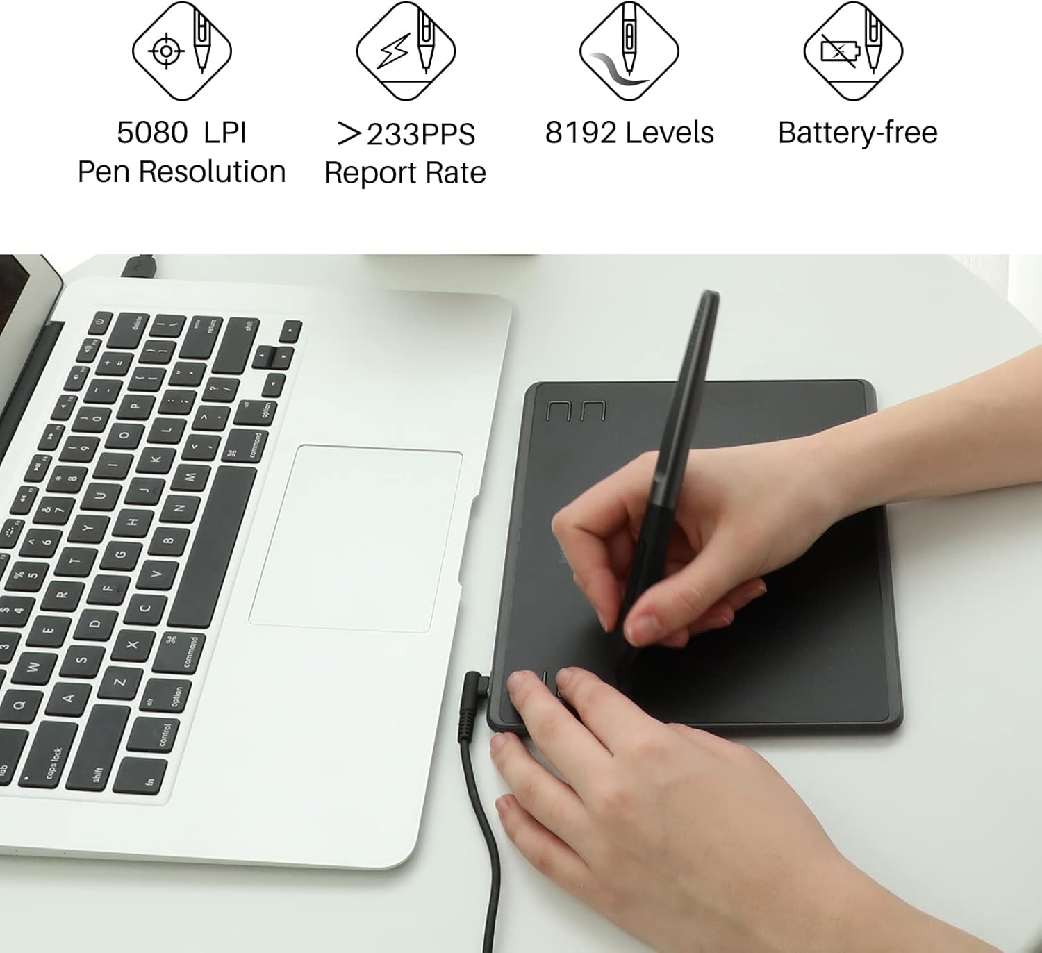 HUION HS64 6x4 Inches Graphic  - Graphic Tablet Accessories recension och pris