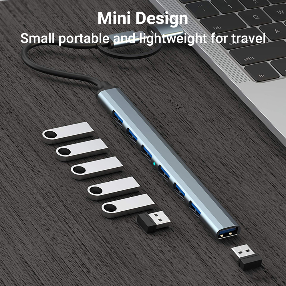 7-in-1 Dual-Head USB-C&USB Doc - Tablet Accessories For Students recension och pris