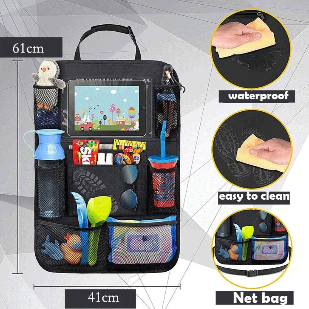 Car Seat Back Organizer 9 Stor - Tablet Accessories For Kids recension och pris