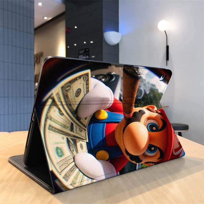 Cartoon M-Marios Art For Samsu - Samsung Tablet A9 Accessories recension och pris