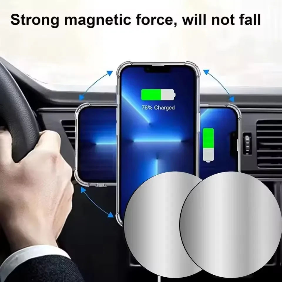 1-5PCS 8CM Magnetic Metal Plat - Car Accessories Tablet Holder recension och pris