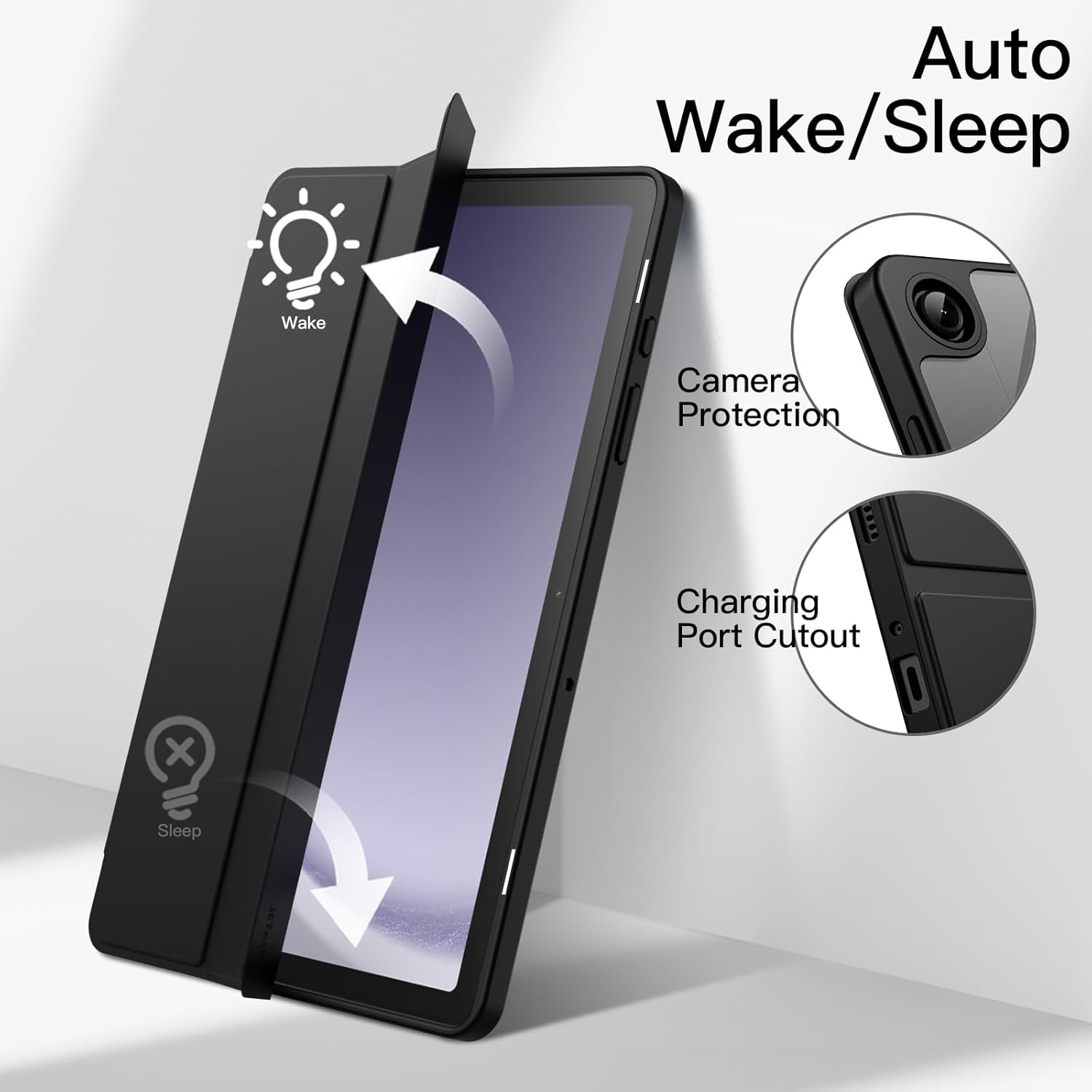 Tri-fold Flip Case For Samsung - Samsung Tablet A9 Accessories recension och pris