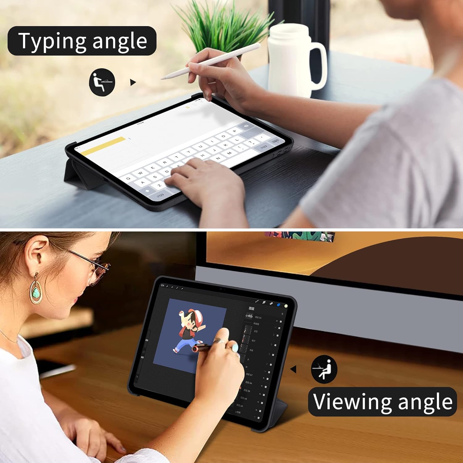 Tri-fold Flip Case For Samsung - Samsung Tablet A9 Accessories recension och pris