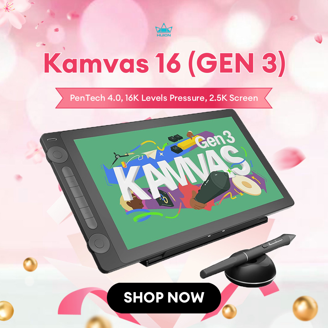 Huion Kamvas 16 (Gen 3) Graphi - Graphic Tablet Accessories recension och pris