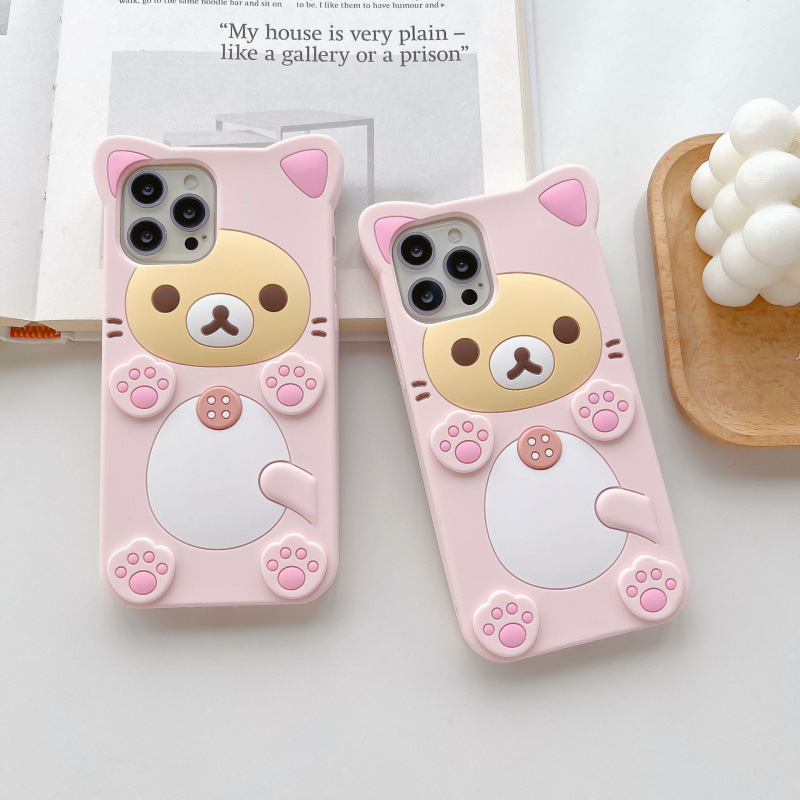 3D Cute Rilakkuma Bear For Sam - Tablet S9 Fe Accessories recension och pris