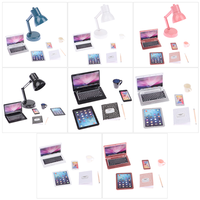 6/7Pcs/Set 1:12 Dollhouse Mini - Tablet Accessories For Kids recension och pris